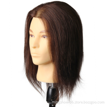 100  human hair mannequin heads for hairdresser